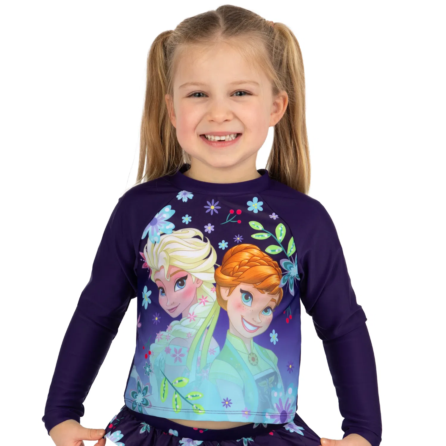 Купальник Frozen с длинным рукавом Disney, синий — фото 3