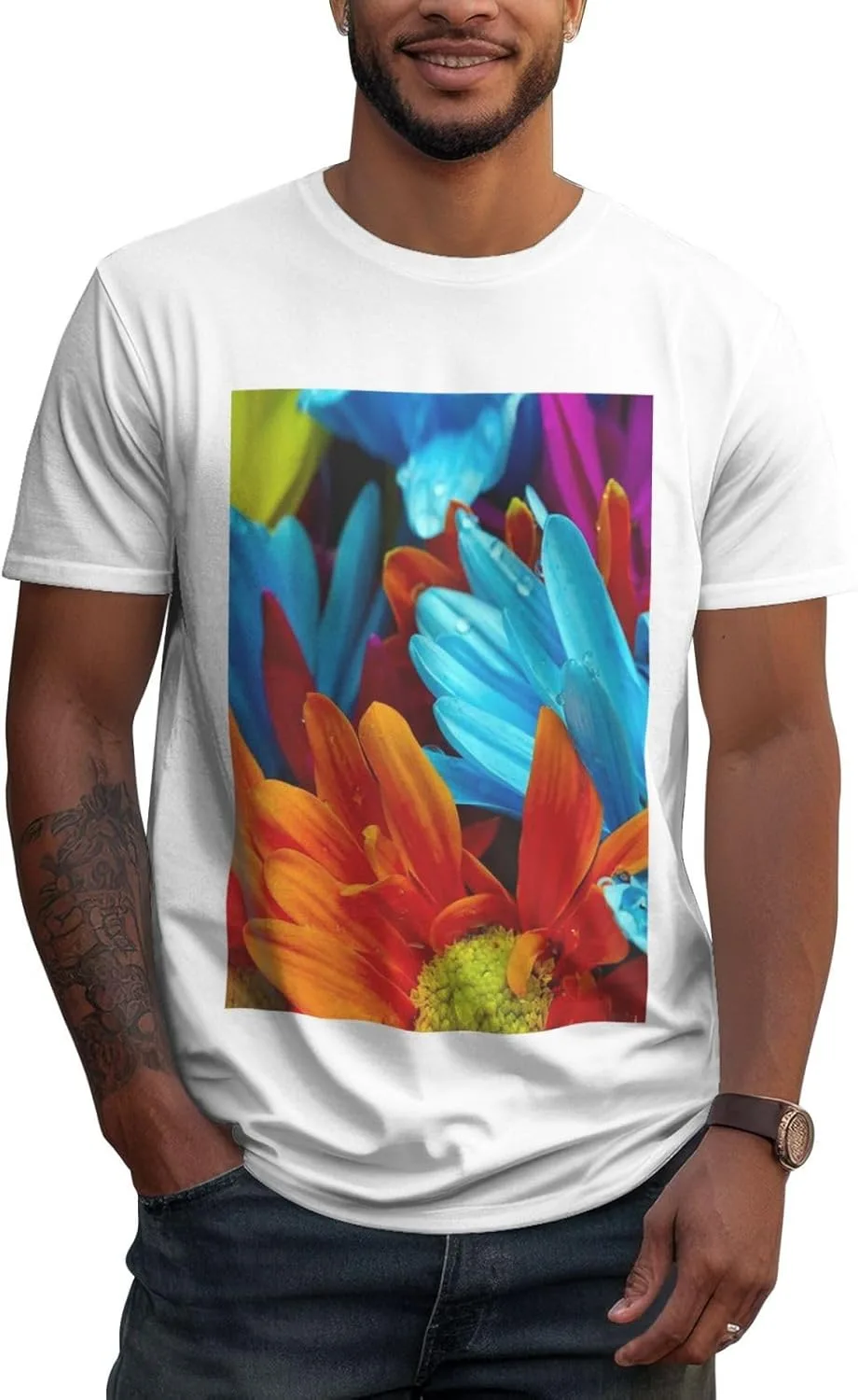 

Мужская хлопковая футболка с круглым вырезом, Casual, дышащая, не садится ZERAOKE