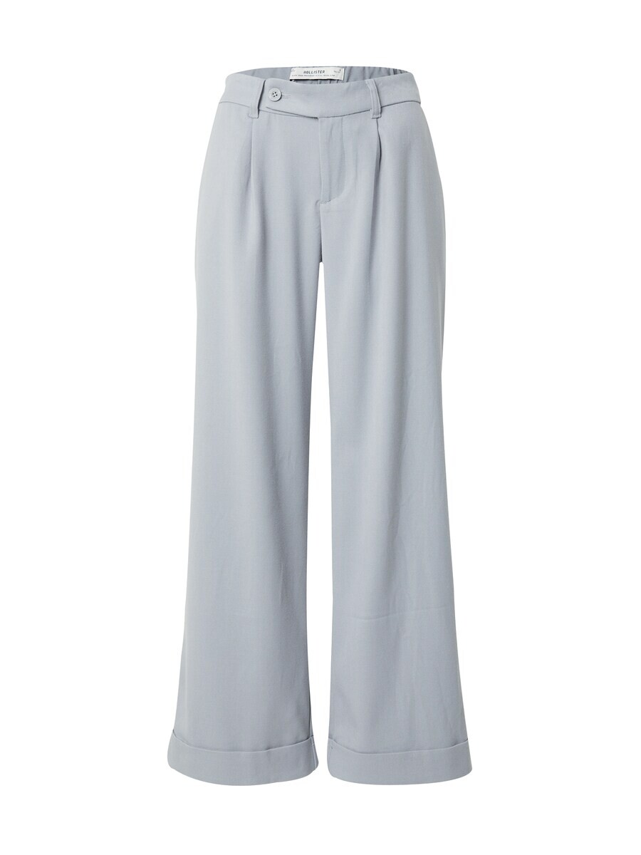 

Брюки со складками спереди HOLLISTER Wide leg Pleat-Front Pants, светло-серый