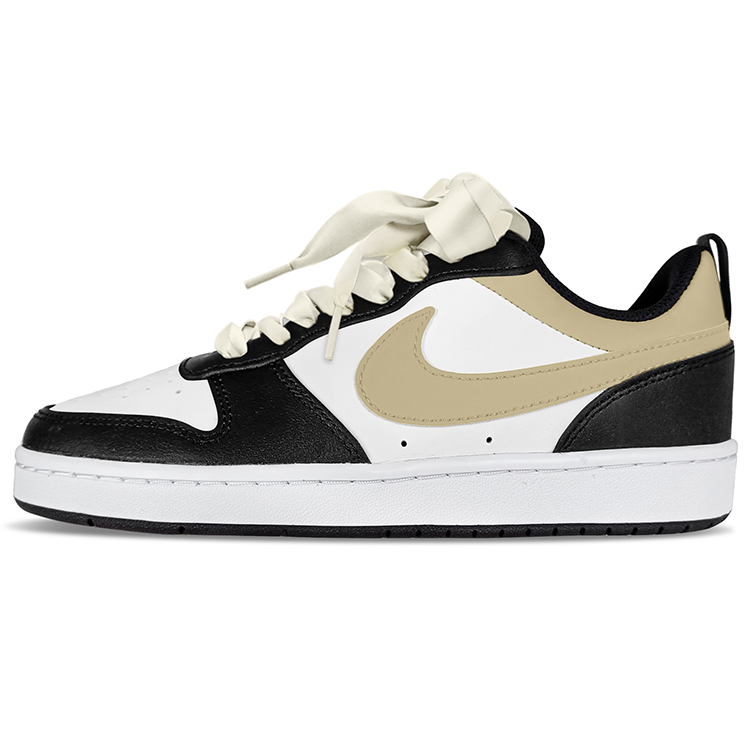 

Кроссовки Nike Court Borough Skateboarding Shoes Women's Low-top Black, коричневый