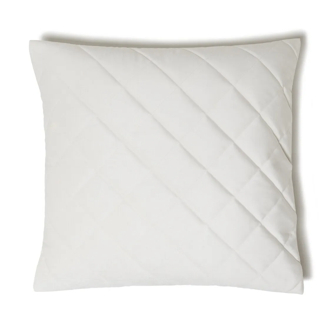 

Стеганый бархатный чехол для подушки Frette из полиэстера, белый