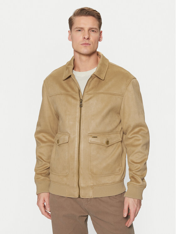 

Переходная куртка стандартного кроя M5RL01 WGU72 Guess, бежевый