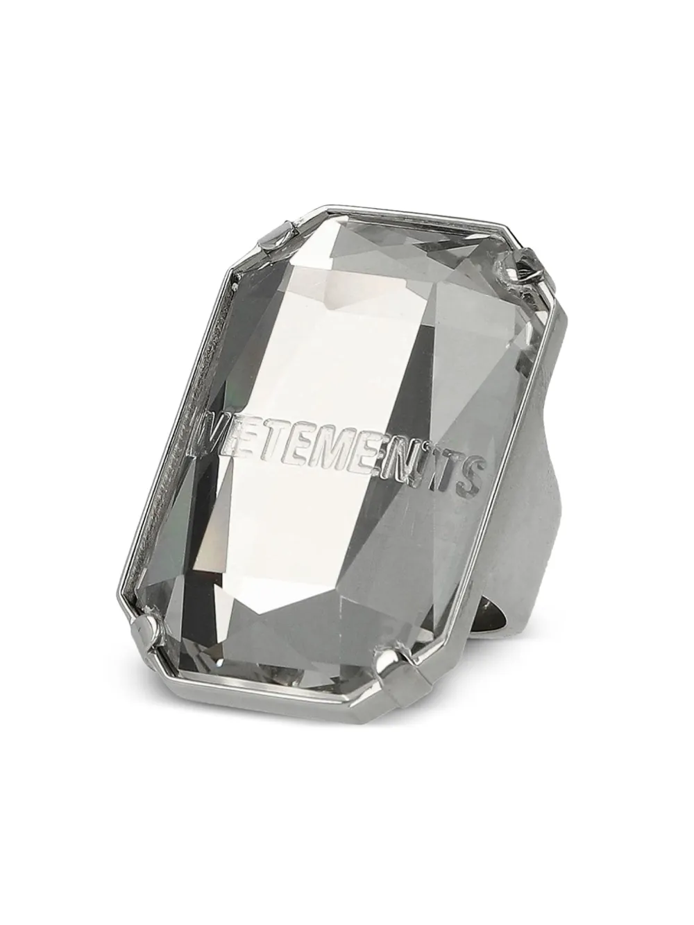 

Кольцо Baguette Crystal VETEMENTS, серебяный