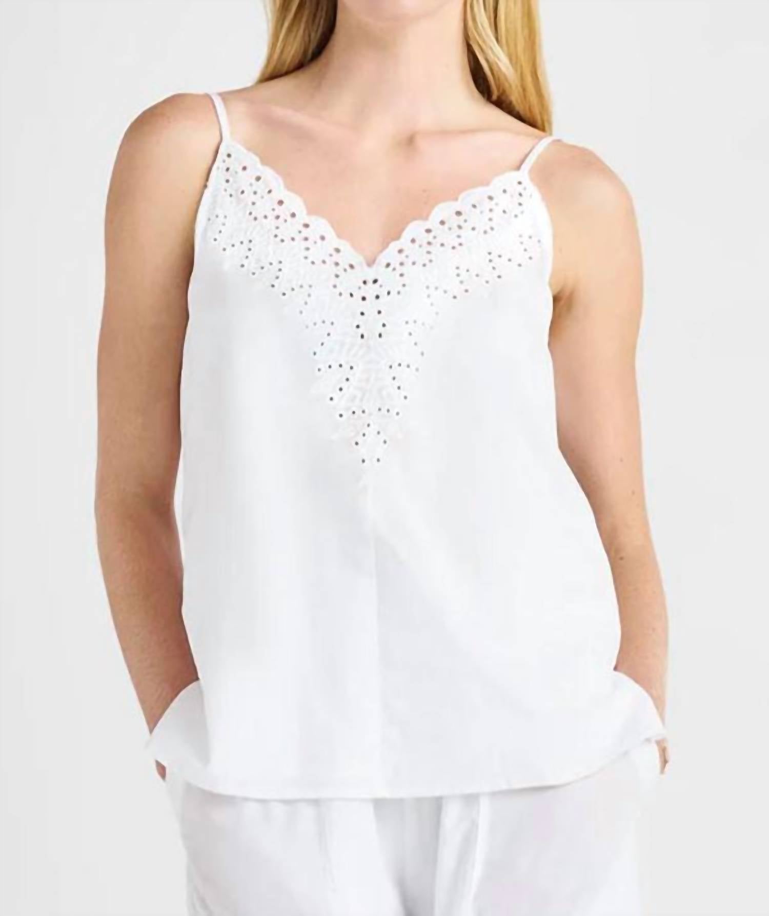 

Майка Taylor Eyelet белого цвета Splendid