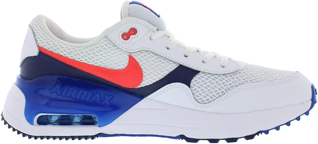 Кроссовки Nike Boys Air Max Systm, белый/красный/ярко-красный — фото 3
