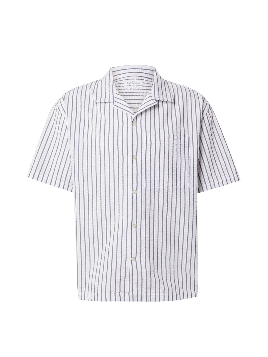 

Рубашка на пуговицах классического кроя GAP, темно-синий