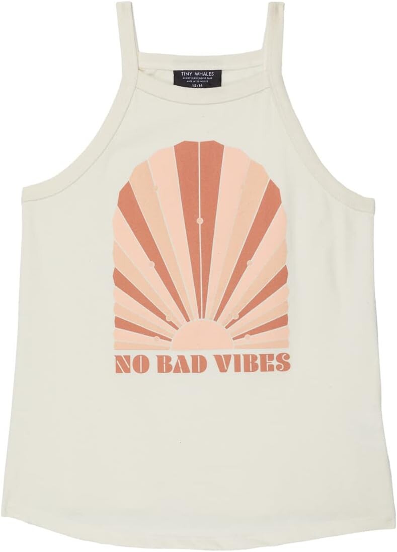 

Майка Tiny Whales No Bad Vibes Tank Top, натуральный