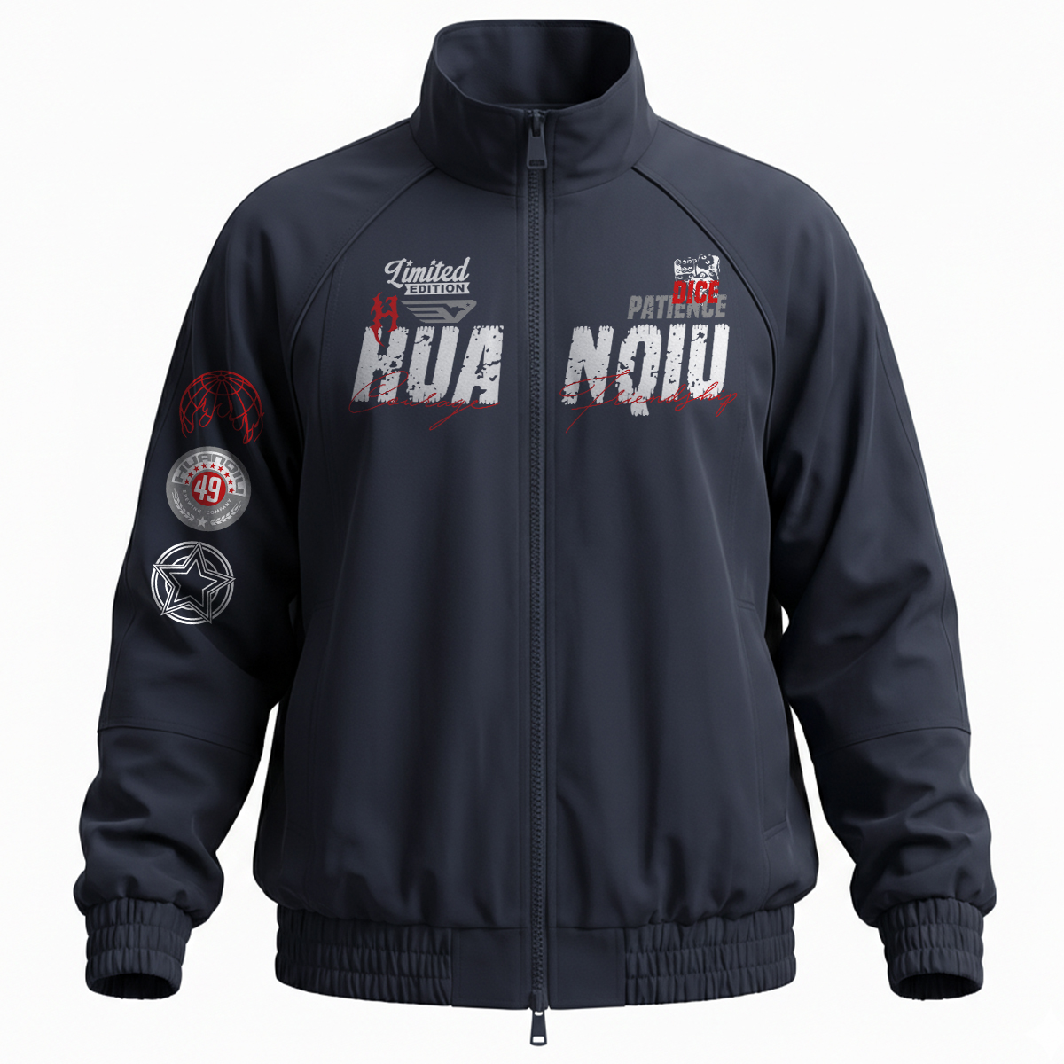 

Куртка Unisex Stand Collar Thickened HUANQIU, темно-синий