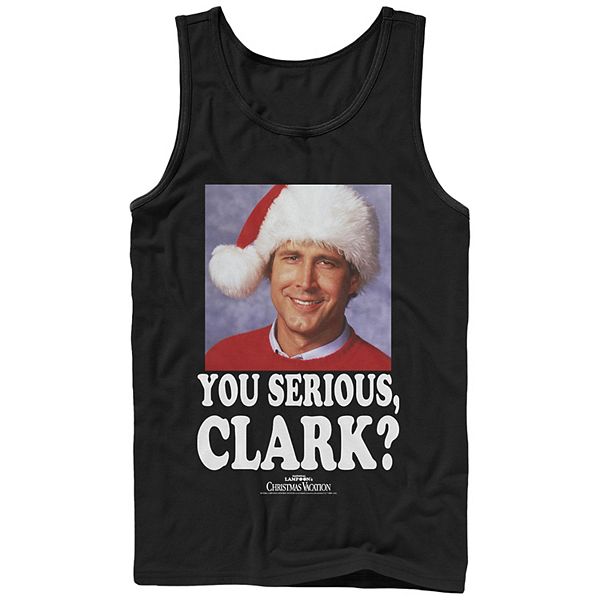 

Мужской топ с принтом National Lampoon Christmas Vacation Serious Clark Licensed Character