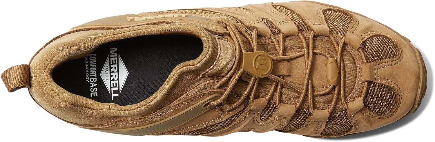 Мужские тактические рабочие ботинки Merrell Chameleon 8 Stretch, водонепроницаемый нубук и верх из сетки, ультра-легкие походные боевые ботинки — фото 4