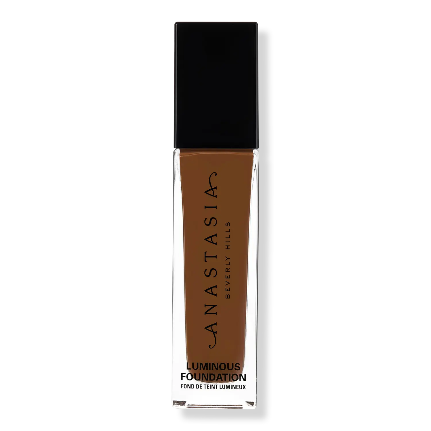 

Тональная основа средней плотности, с естественным финишем и эффектом сияния. Anastasia Beverly Hills, 500C (deep skin with a cool pink undertone)