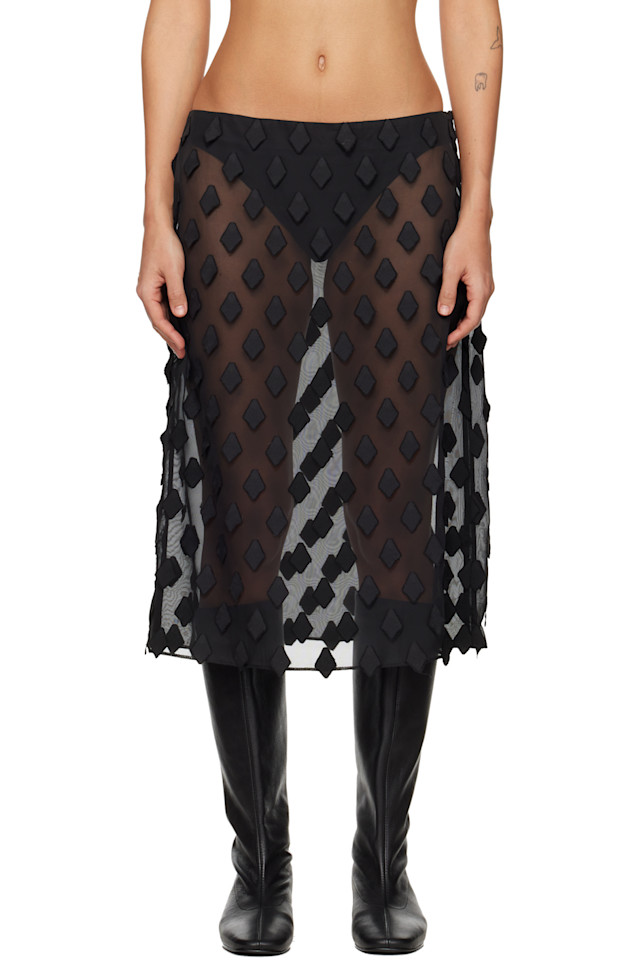 

Юбка миди Tris Paloma Wool, черный