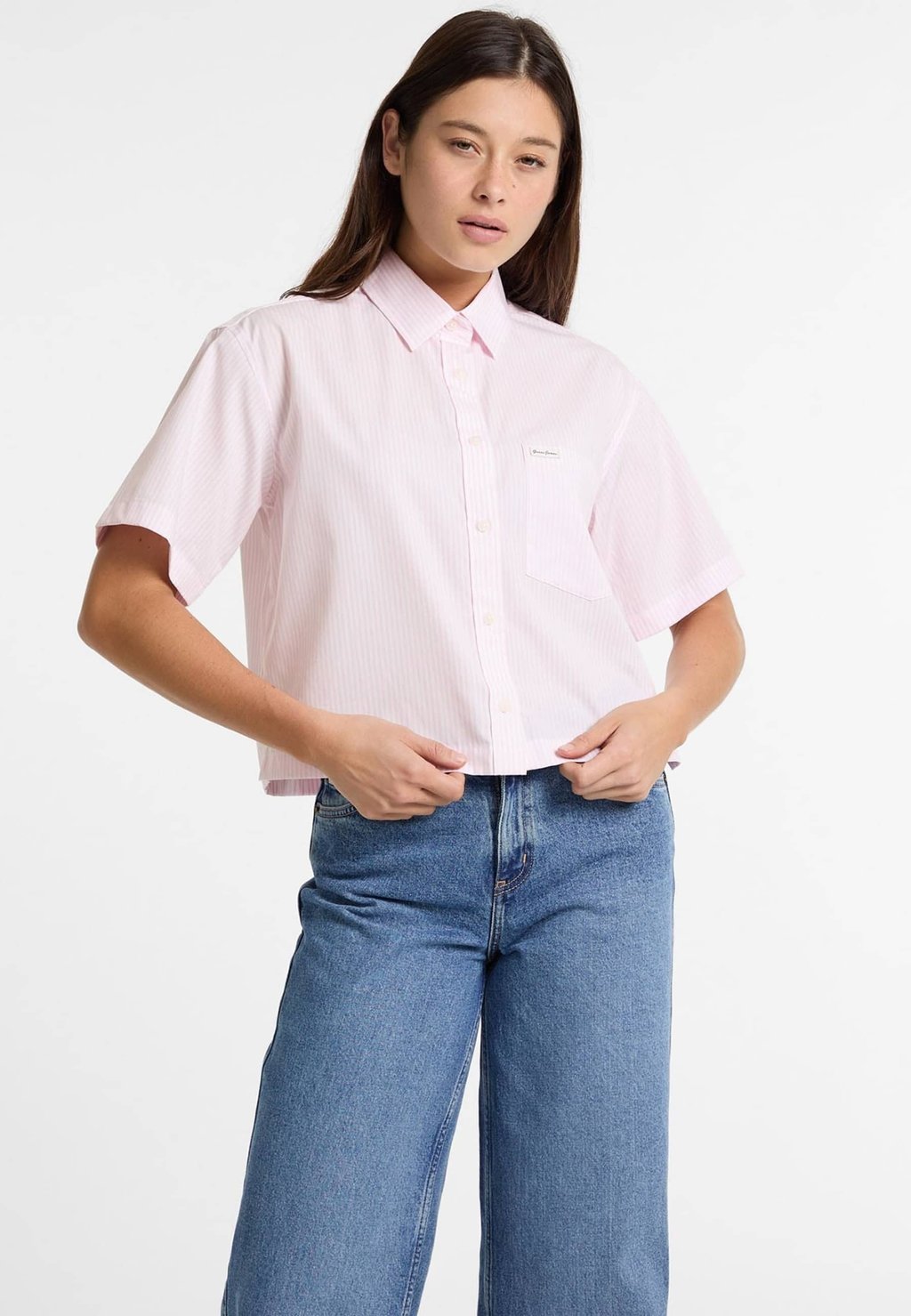 

Блуза Guess Jeans, светло-розовый