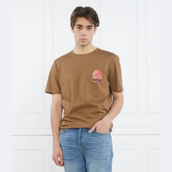 Футболка свободного кроя Teeuniverse Boss, коричневый — фото 2