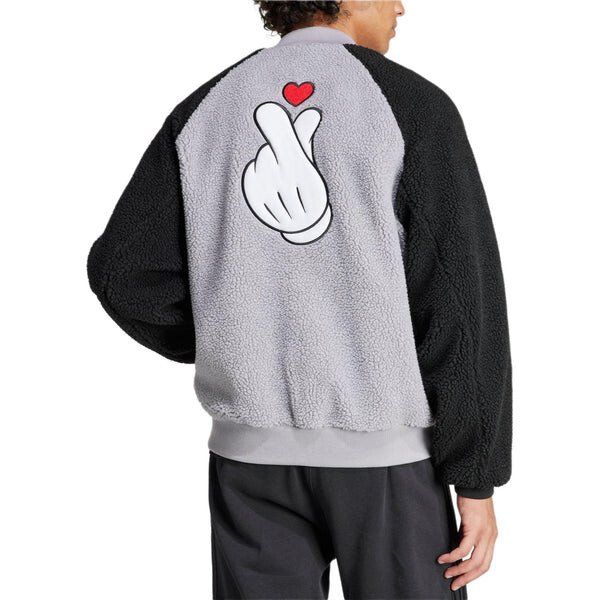 Куртка оригиналы x disney v day fl куртка азиатские размеры Adidas, серый — фото 4