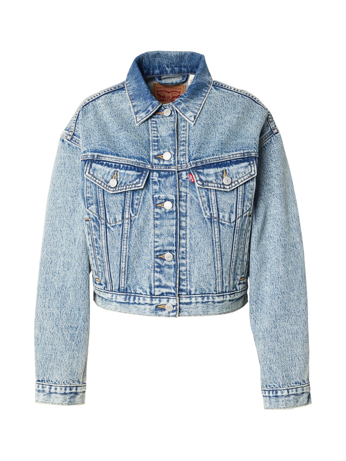 

LEVI'S Куртка межсезонная 'Shrunken 90s Trucker' в синем дениме