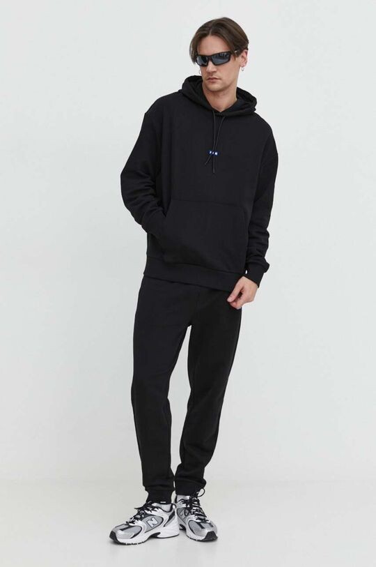 

Хлопковый спортивный костюм Hugo Blue, черный