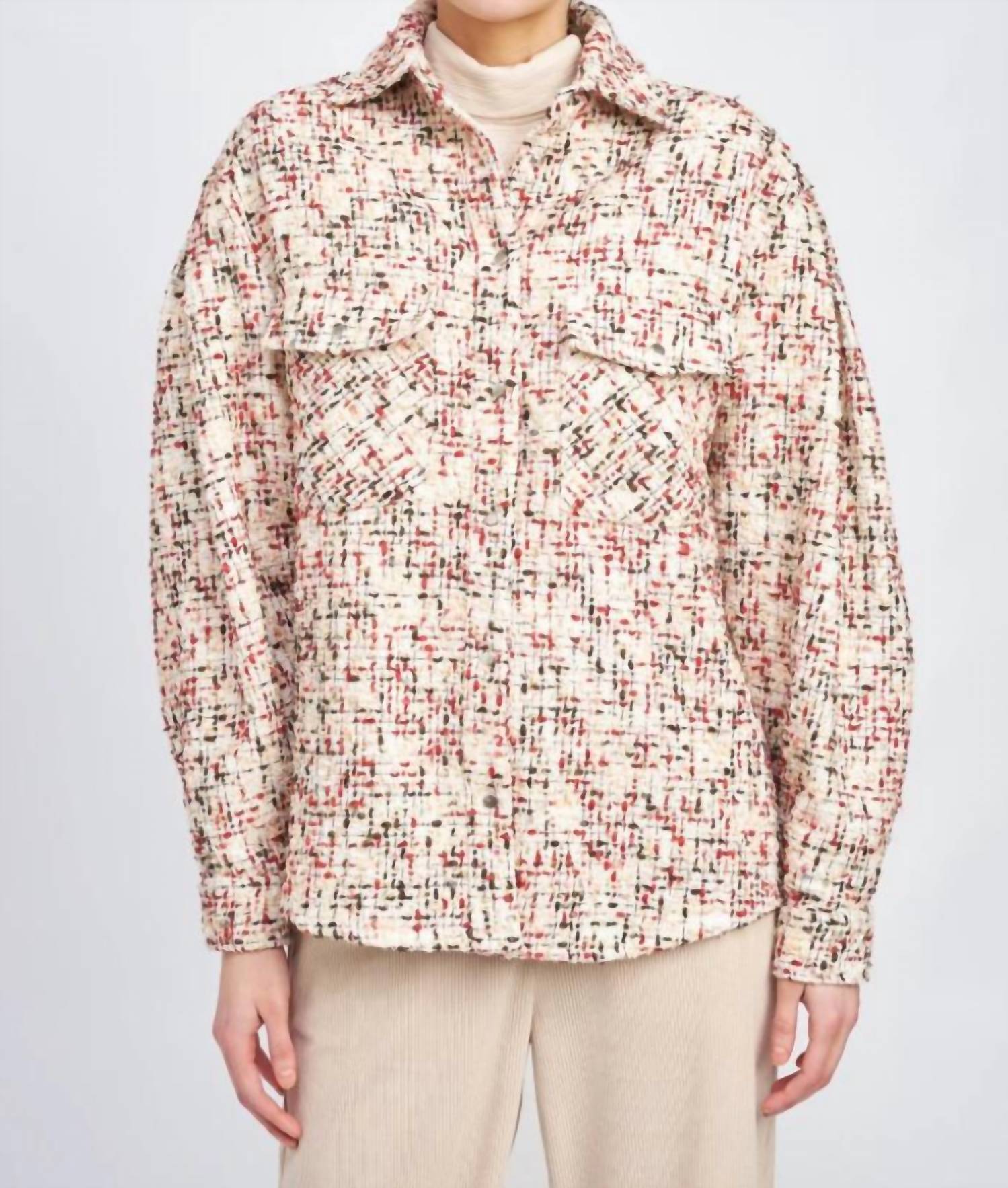 

En Saison Топ Everleigh цвета экрю с разноцветными вставками