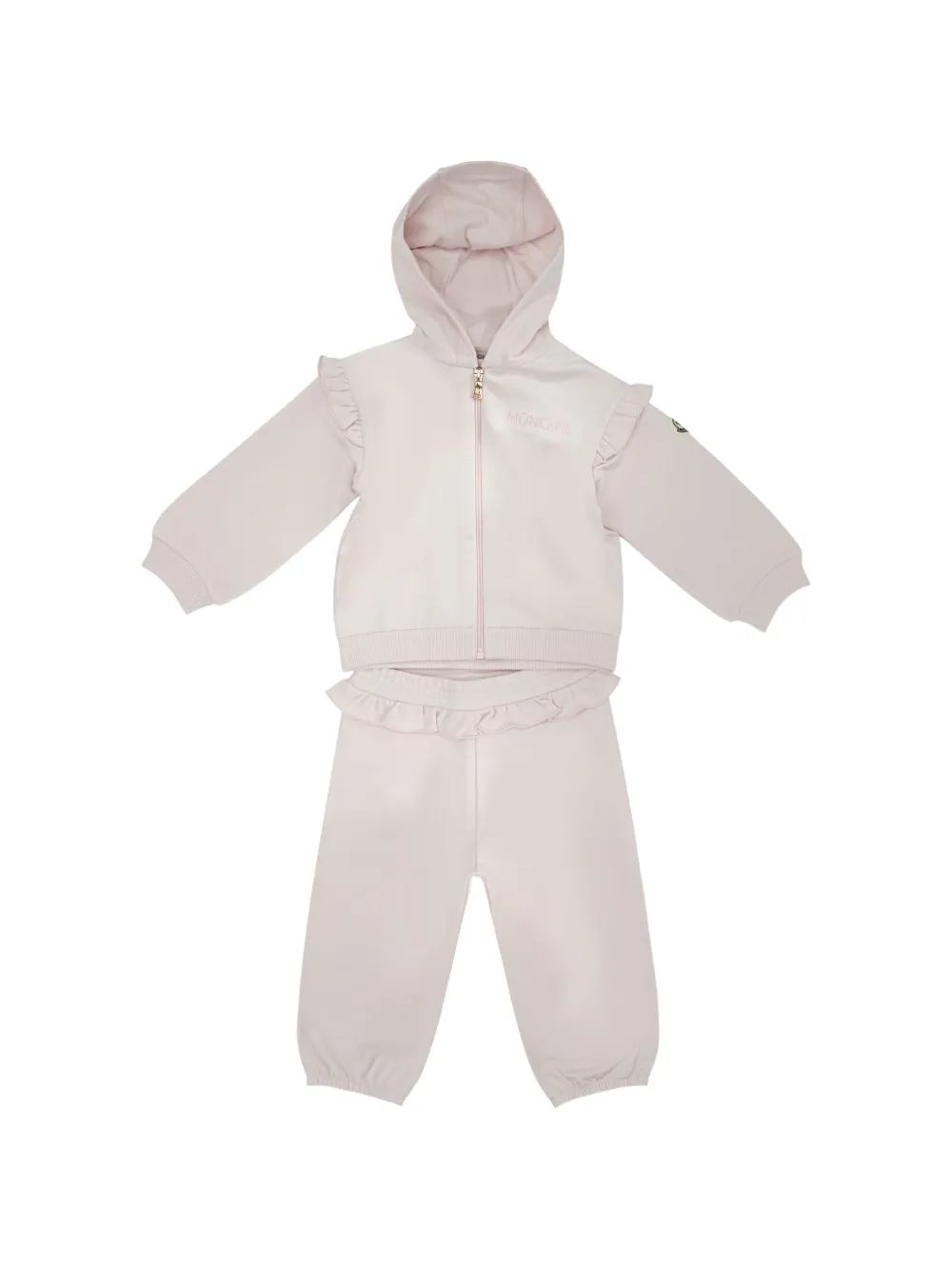 

Спортивный костюм с оборками Moncler Enfant, розовый
