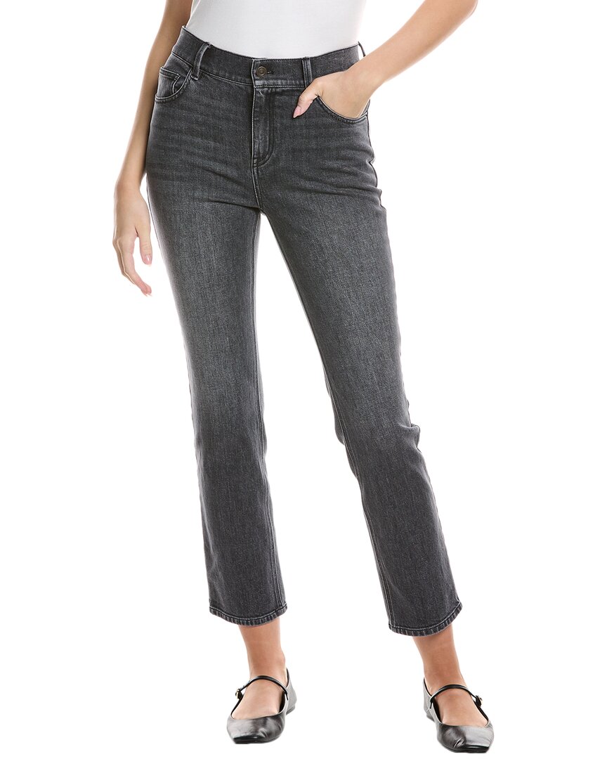 

Lafayette 148 New York Высокие прямые джинсы с заниженной линией шага, черный