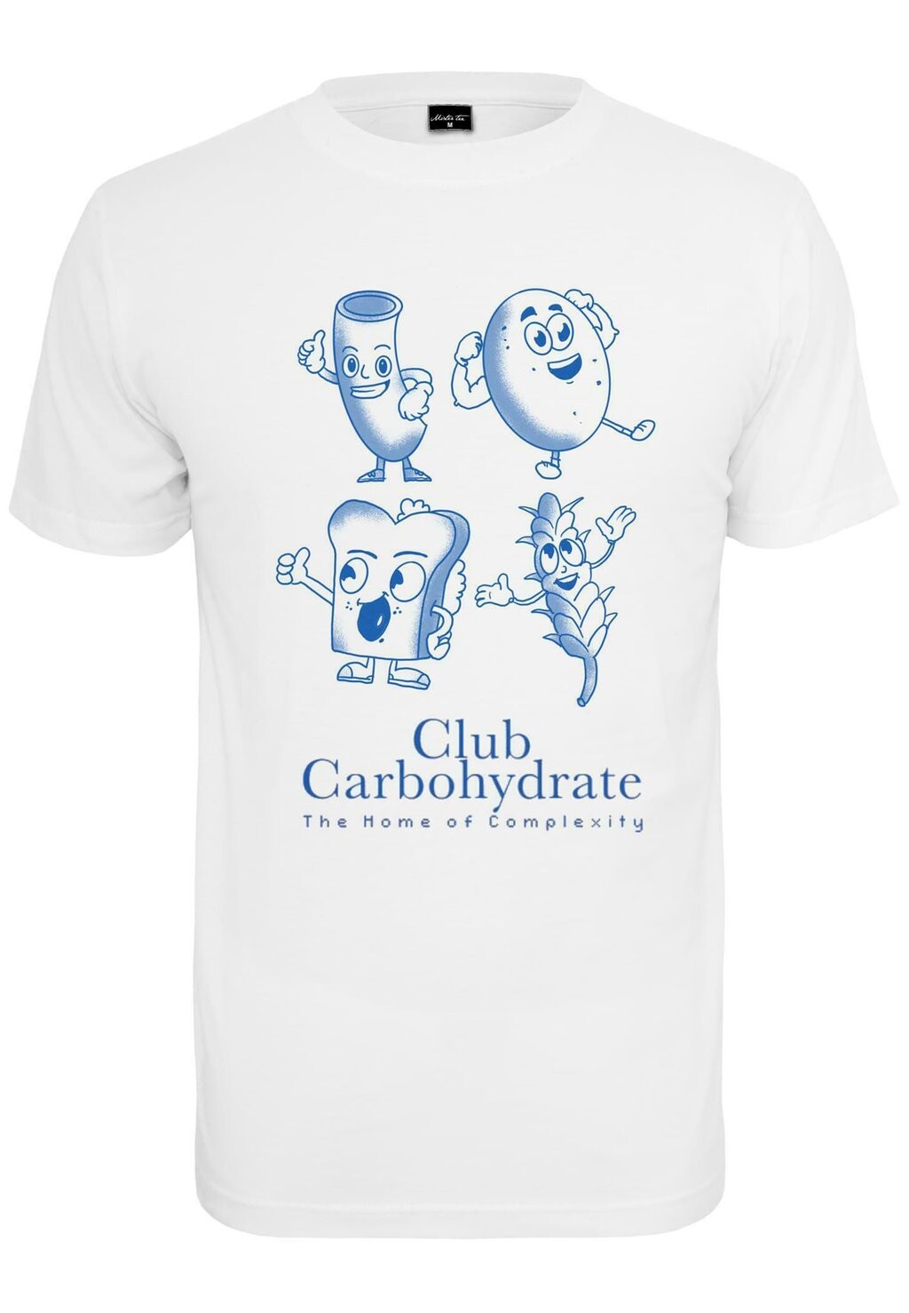 

Футболка с принтом CLUB CARBOHYDRATE Mister Tee, белый