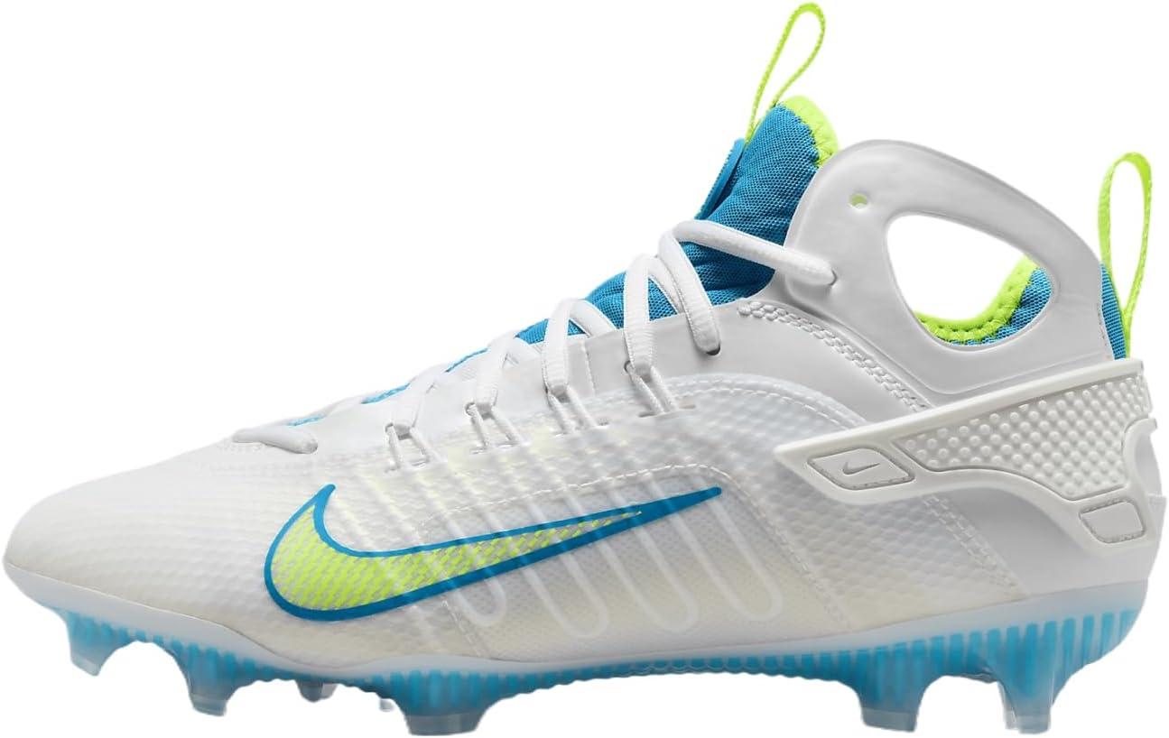 

Бутсы для лакросса Nike Huarache 9 Elite Mid, White/Vivid Blue/Volt