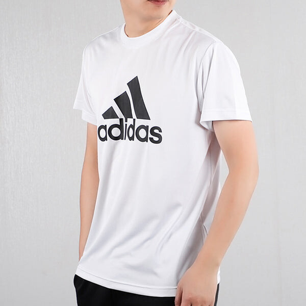 Футболка adidas M Mh Bos Tee Training Sports Short Sleeve White, белый — фото 4