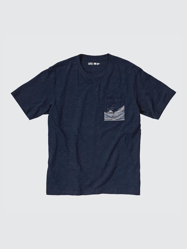 

Футболка с графическим рисунком ut archive ukiyo-e Uniqlo, синий
