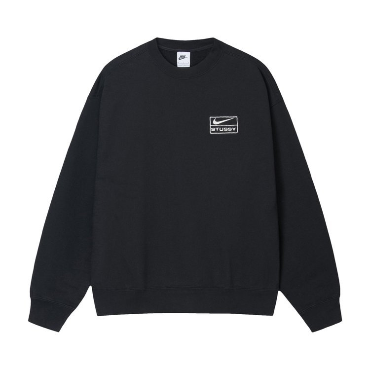 

Флис Stussy x Nike Fleece Crew, черный