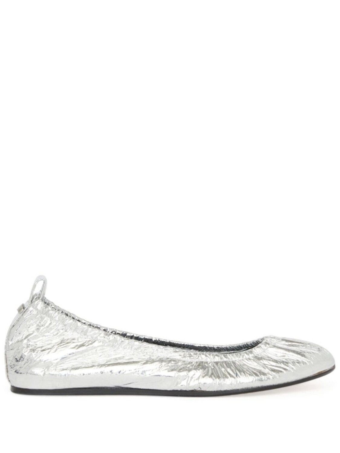 ISABEL MARANT балетки с эффектом металлик, серебристый