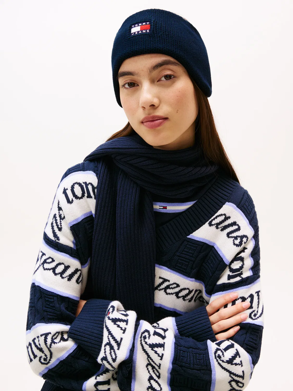 Повязка на голову 'Наследие' Tommy Jeans, Night Blue — фото 4