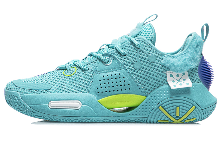 

LINING Лининг All City 9 V1.5 Прочные Дышащие Низкие Баскетбольные Кроссовки Мужские Морская Волна Синий