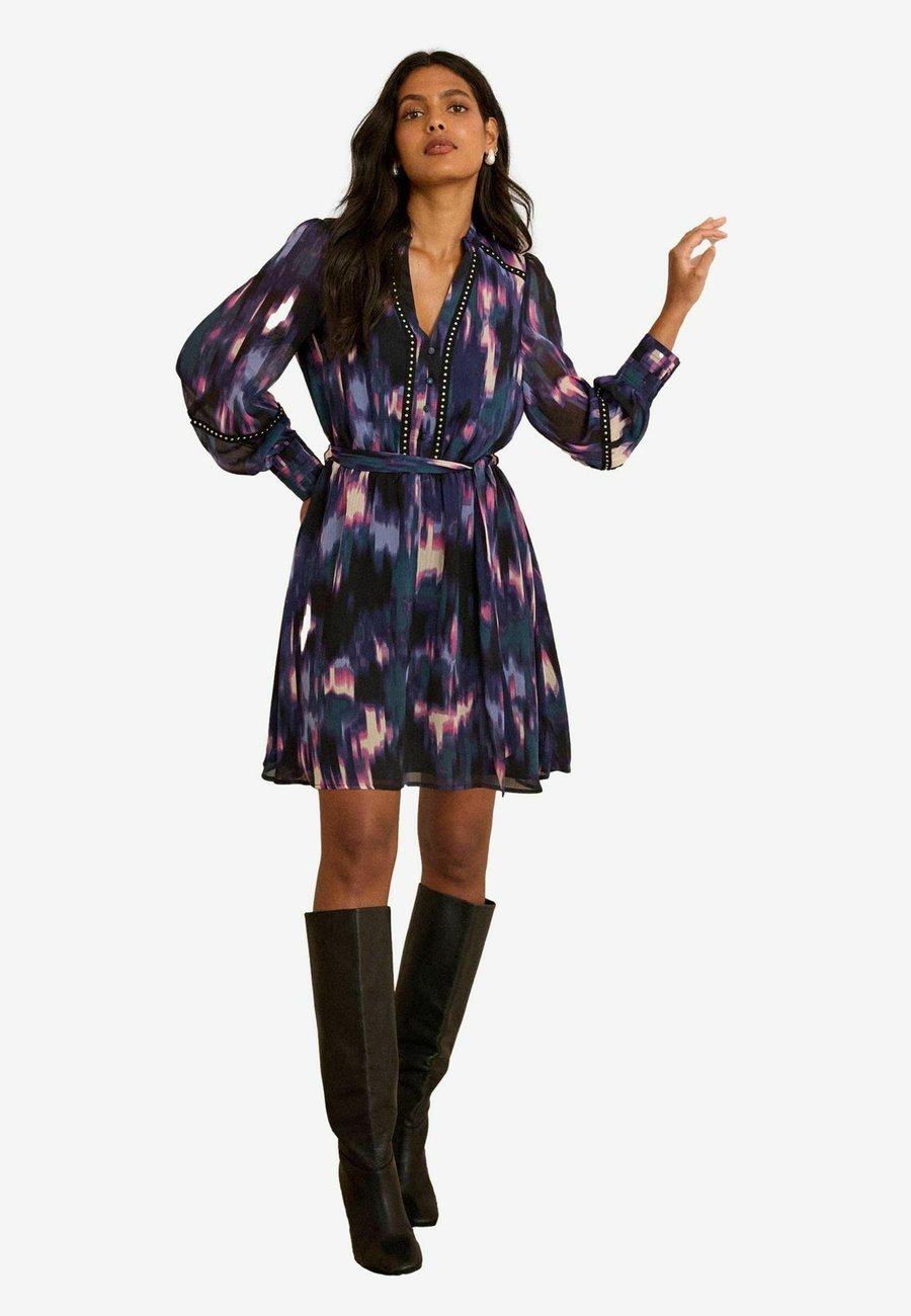 

Платье Love & Roses REGULAR FIT -NOTCH NECK , Purple Animal/Purple