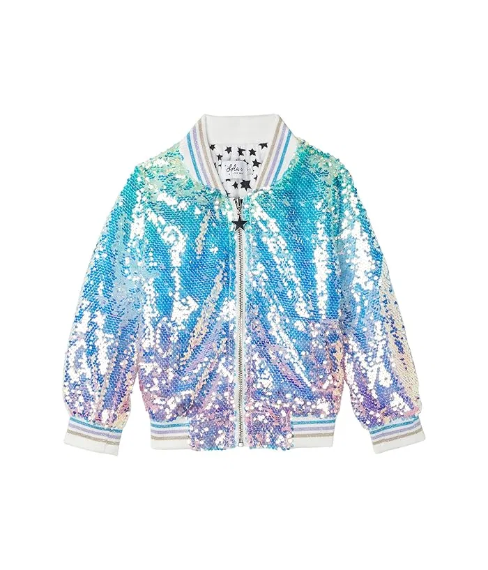 Куртка с пайетками омбре Icy Ombre Sequin Jacket Lola and The Boys, Black