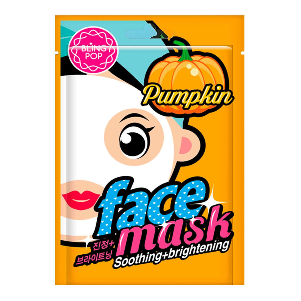 

Маска для лица Mascarilla facial con calabaza - relajante y iluminadora Bling pop, 20 мл