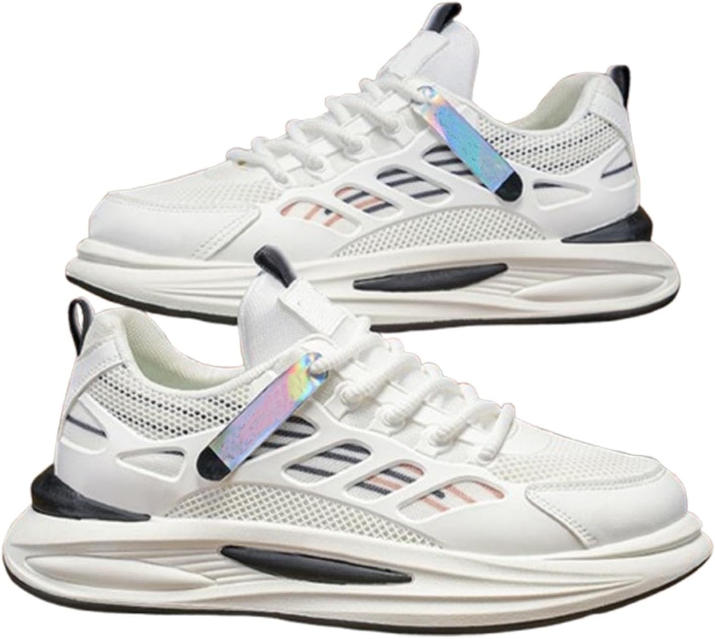 

Мужские кроссовки для бега, теннисные туфли для мужчин, ходовые туфли с амортизацией, легкие кроссовки для мужчин для спортивного и повседневного использования Generic, белый