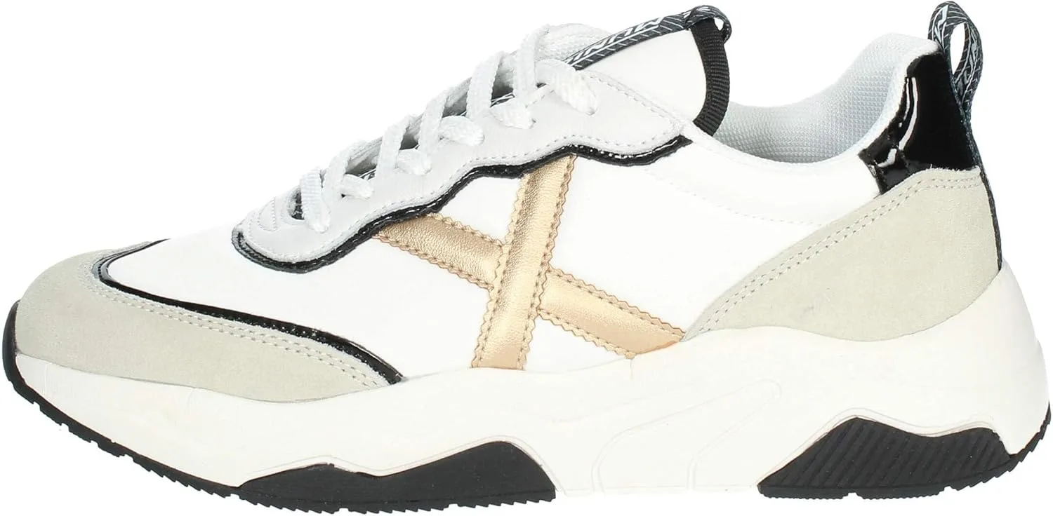Кроссовки Munich Wave 60 Donna, белые, черные, бежевые, 8770060
