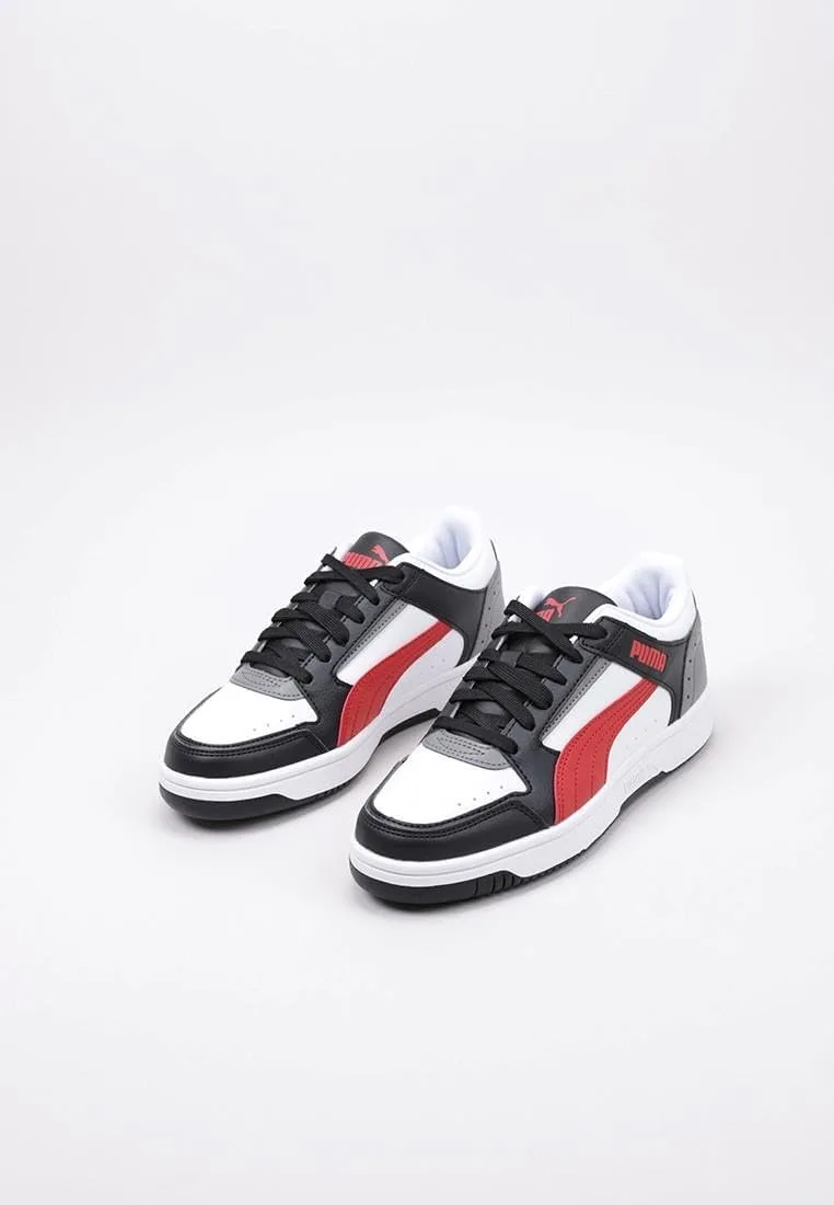 Кроссовки PUMA Unisex Rebound Joy Low, белый/черный/красный — фото 4
