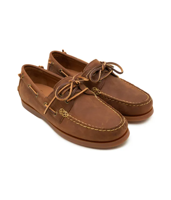 Мокасины Merton boat-boat из кожи Polo Ralph Lauren, коричневый — фото 3