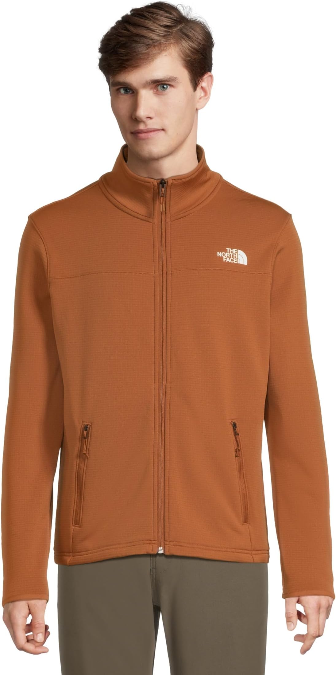 

Куртка The North Face Cedar Trail Grid Fleece Full Zip Jacket, цвет Burnt Umber