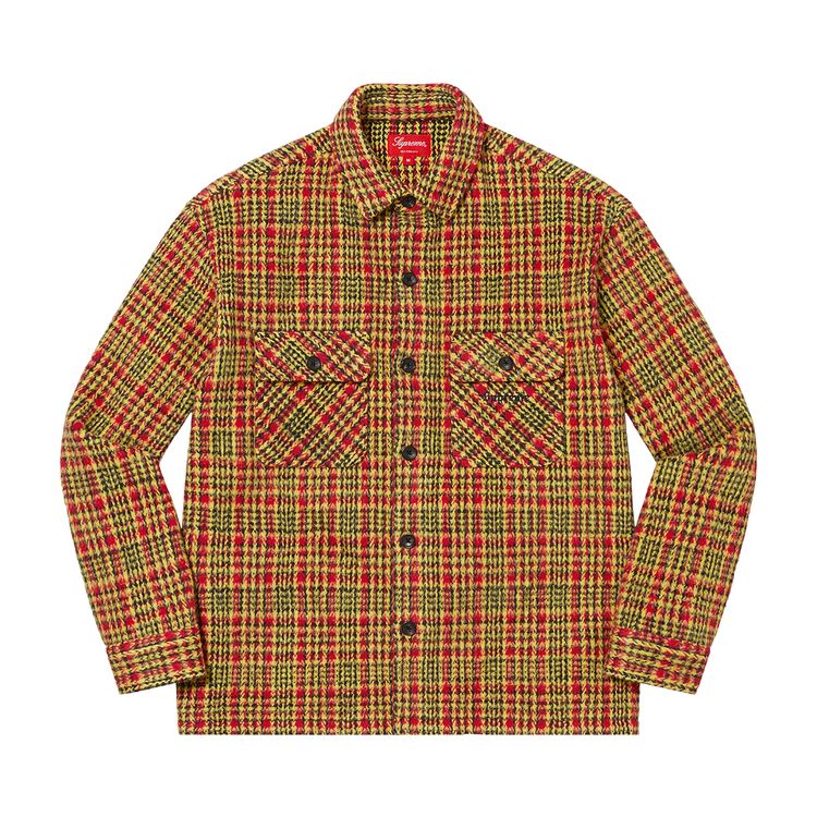 

Рубашка Supreme Heavy Flannel Shirt Gold, золотой