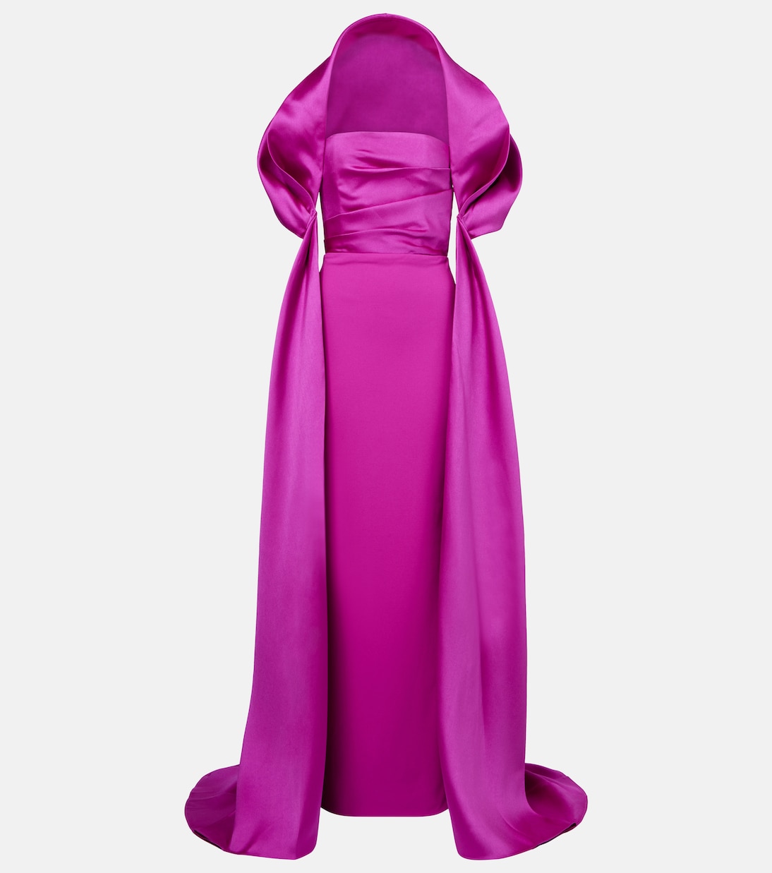 

Вера капюшонное сатиновое платье Solace London, Fuchsia