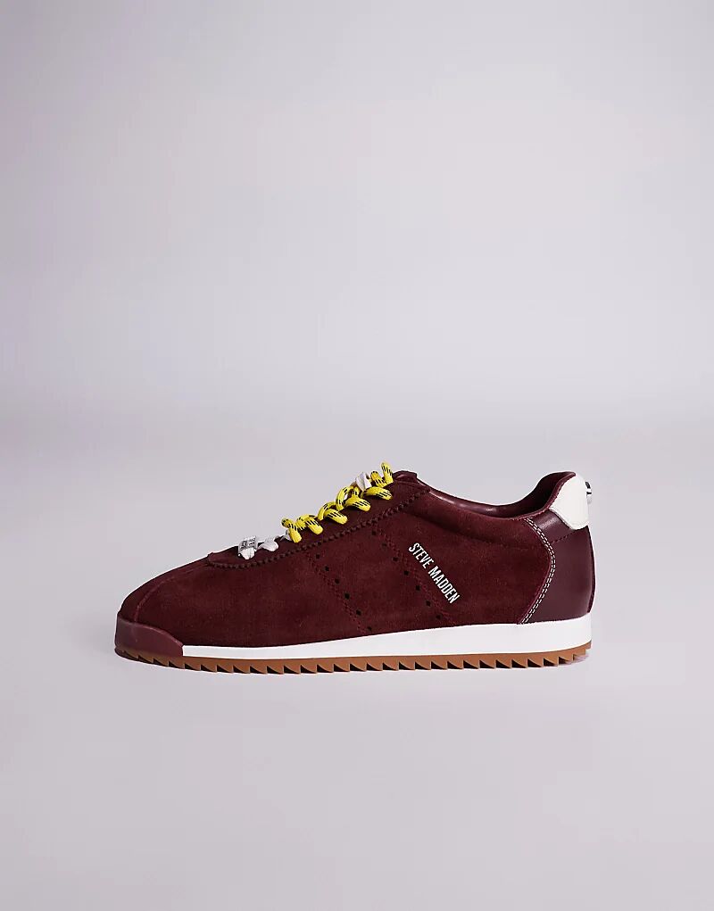 Кроссовки Steve Madden Mirage с резиновой подошвой бордового цвета — фото 2