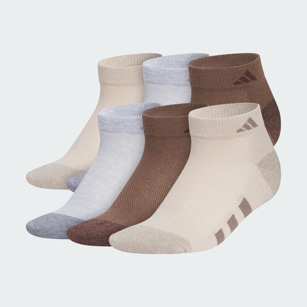 

Носки Adidas Athletic Cushioned 6-Pack Low-Cut Socks Kids, цвет Beige/Multicolor/Magic Earth