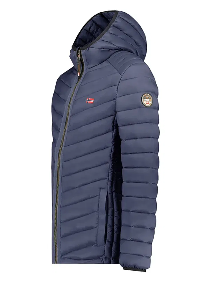 Стеганая куртка с капюшоном Geographical Norway, темно-синий — фото 3
