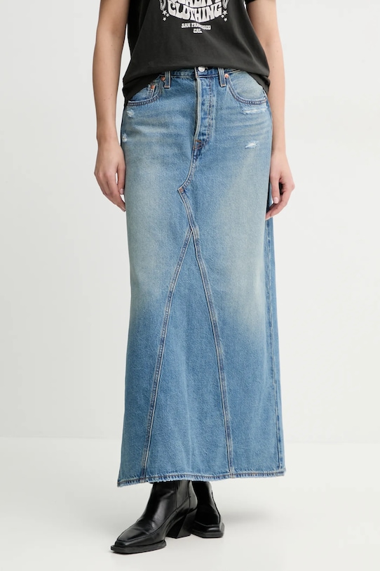 

Джинсовая юбка ICONIC LONG SKIRT W/SLIT Levi'S, синий