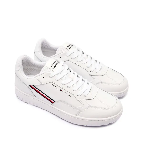 Кожаные кроссовки Basket Core Tommy Hilfiger, белый — фото 3