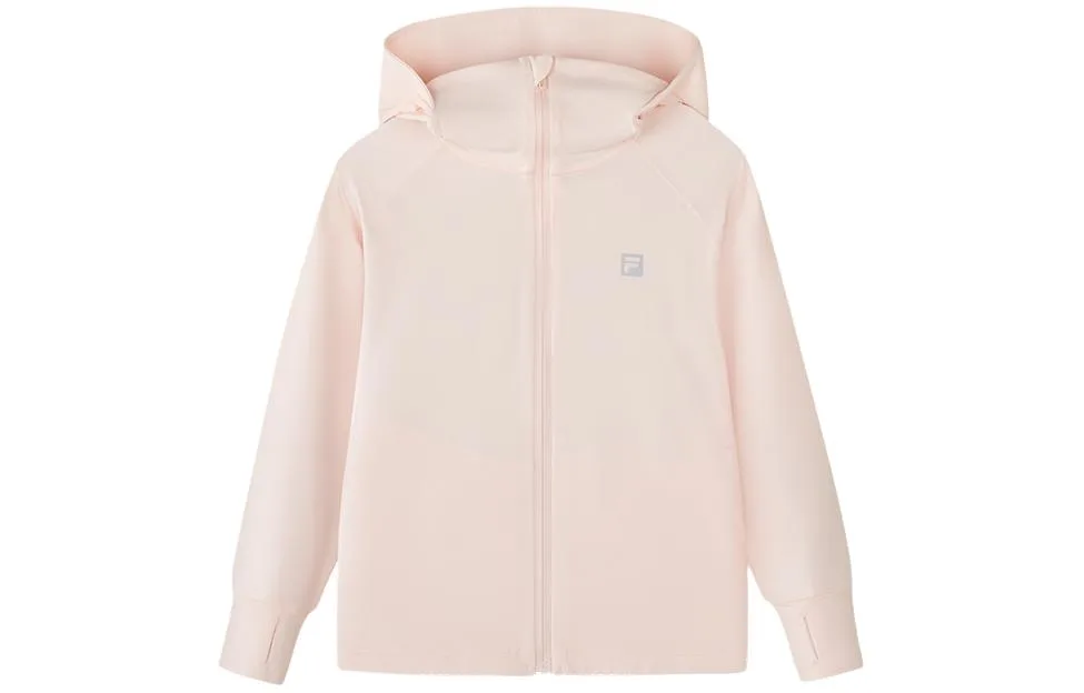 FILA KIDS Детская весенняя куртка из газы розового цвета — фото 3