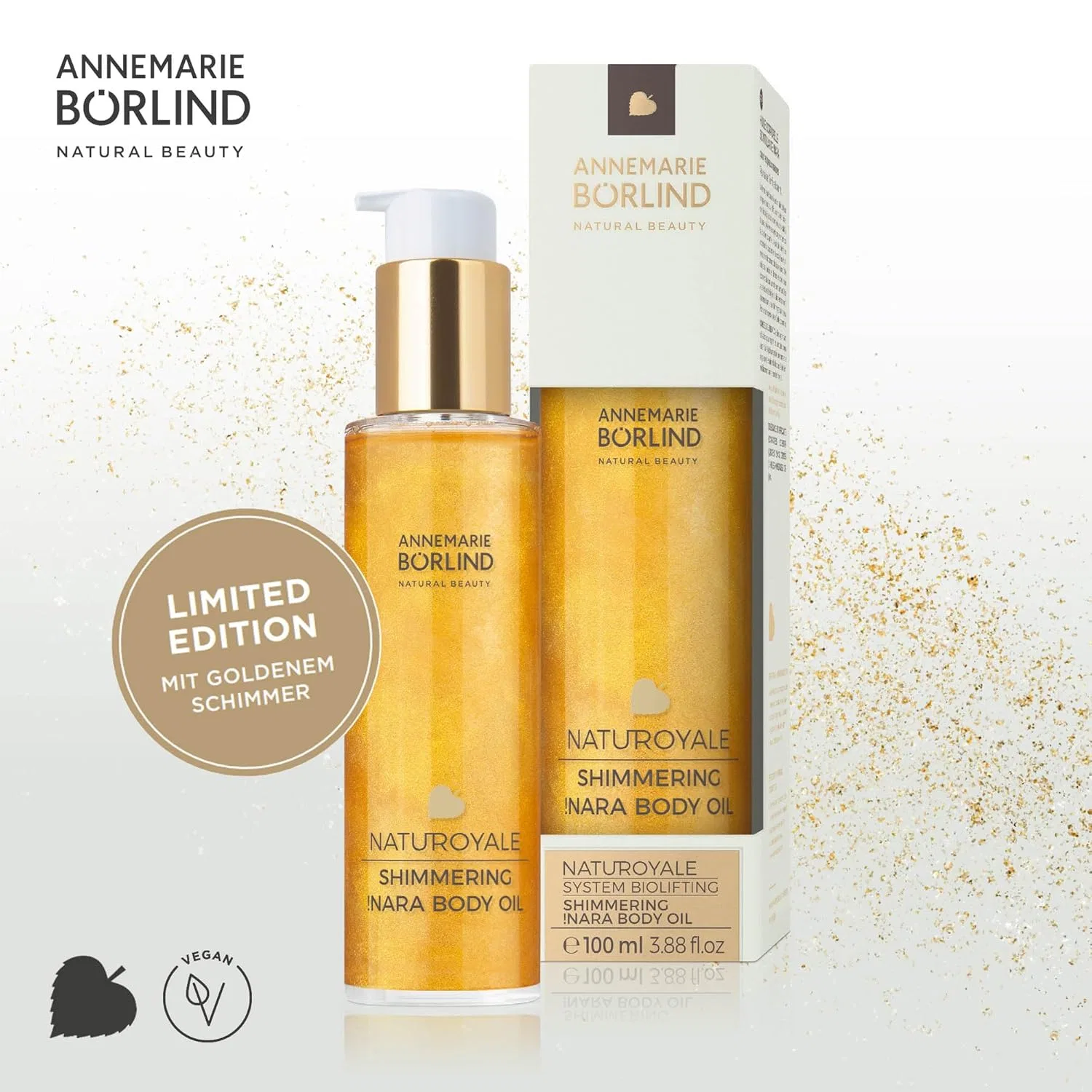 Мерцающее масло для тела «System Biolifting Natural Royal Shimmering Nara» 100 мл от ANNEMARIE BÖRLIND Annemarie Börlind — фото 4