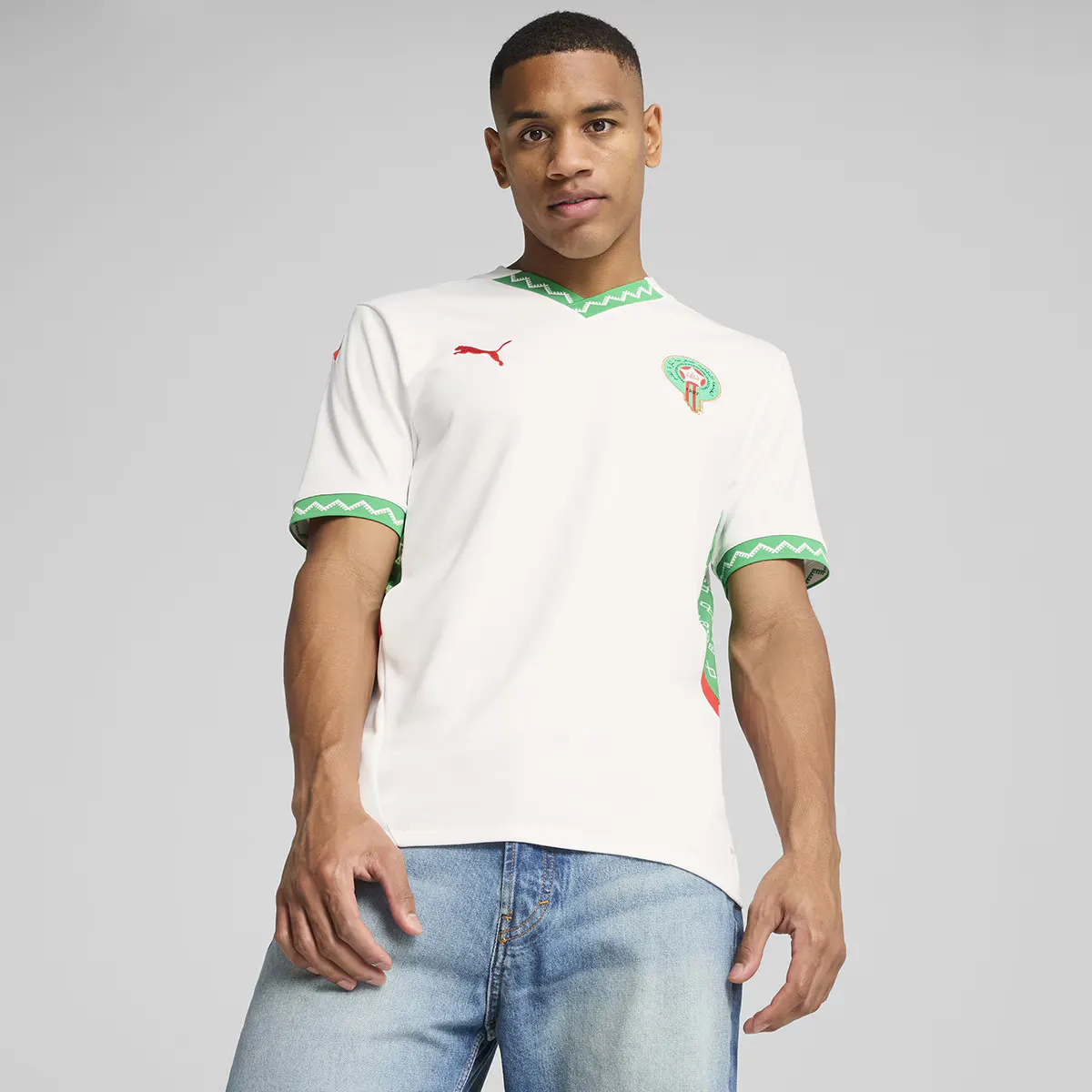 

Мужская 2-я форма Morocco FRMF 2024-2025 Puma футболка, белый